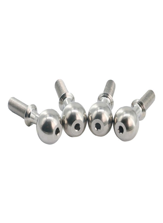 POLANTA 4Pcs RC Pivot Ball Parts,Hardened Steel Pivot Balls for Steering Knuckle A-Arms Compatible with Arrma 1/8 Typhon 6S BLX 1/7 Felony Infraction 6S BLX RC Car Replace of ARA330657 - Image 3